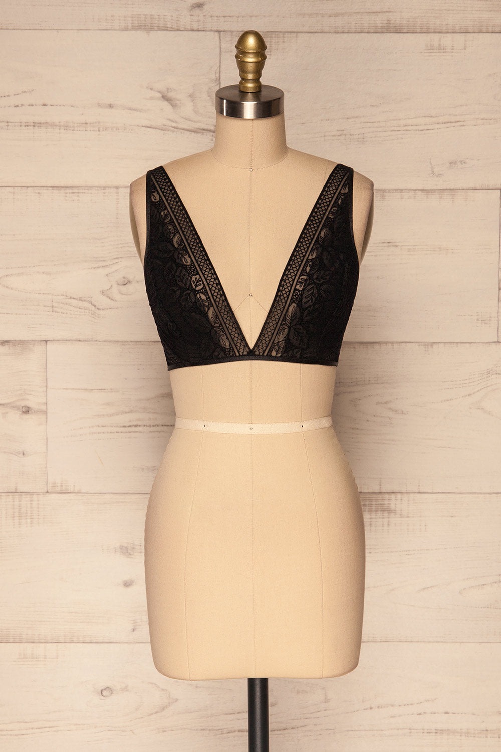 Nowelle Black Lace Bralette front view| La Petite Garçonne Chpt. 2