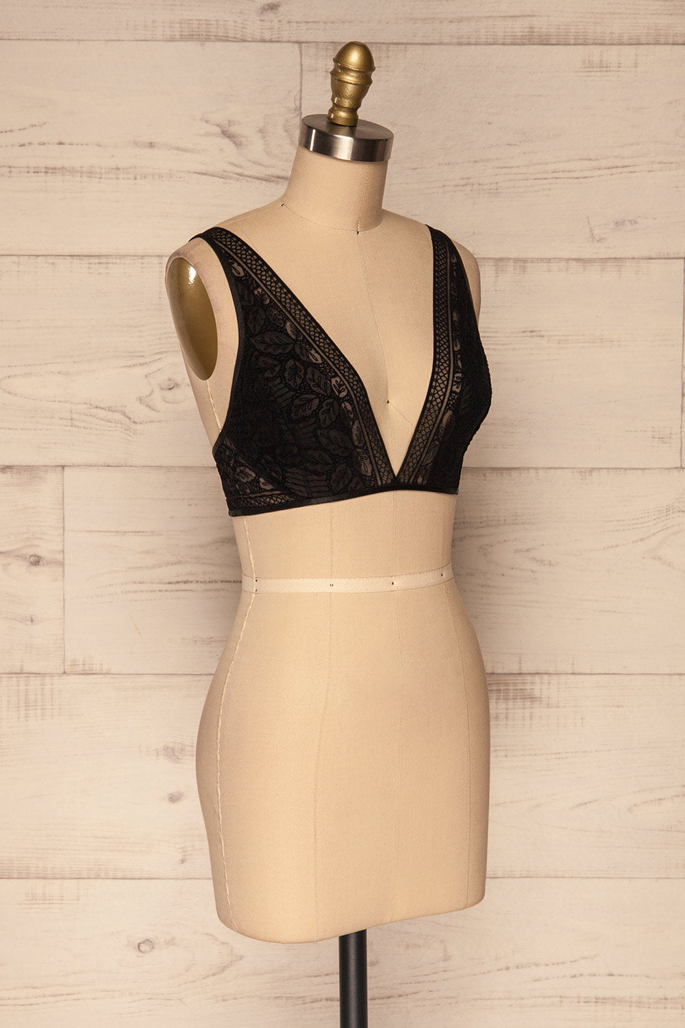 Nowelle Black Lace Bralette side view | La Petite Garçonne Chpt. 2