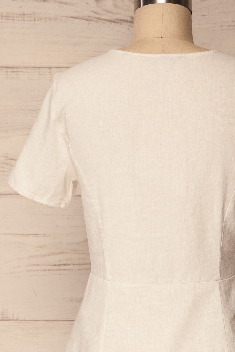 Nuoro Neige White Button-Up Peplum Shirt | La Petite Garçonne 6