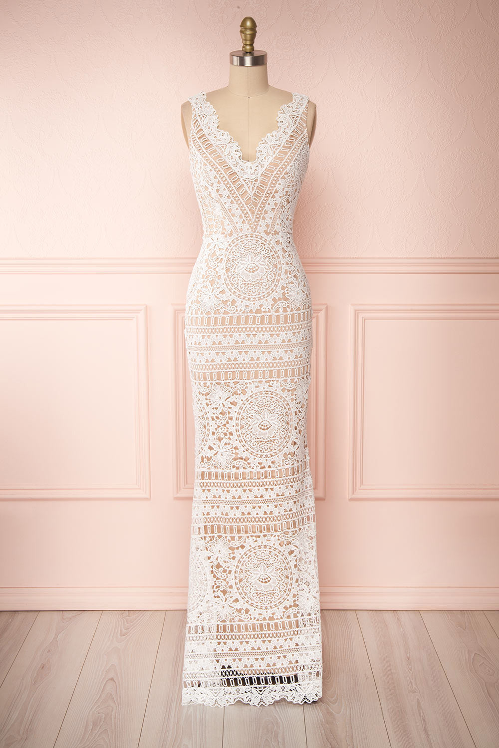 Nyura Ivory Lace Bridal Dress | Boudoir 1861 front view