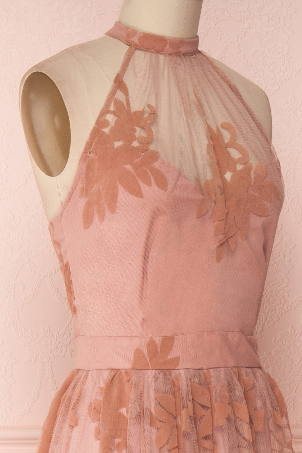 Oleye Blush | Pink Floral Tulle Dress
