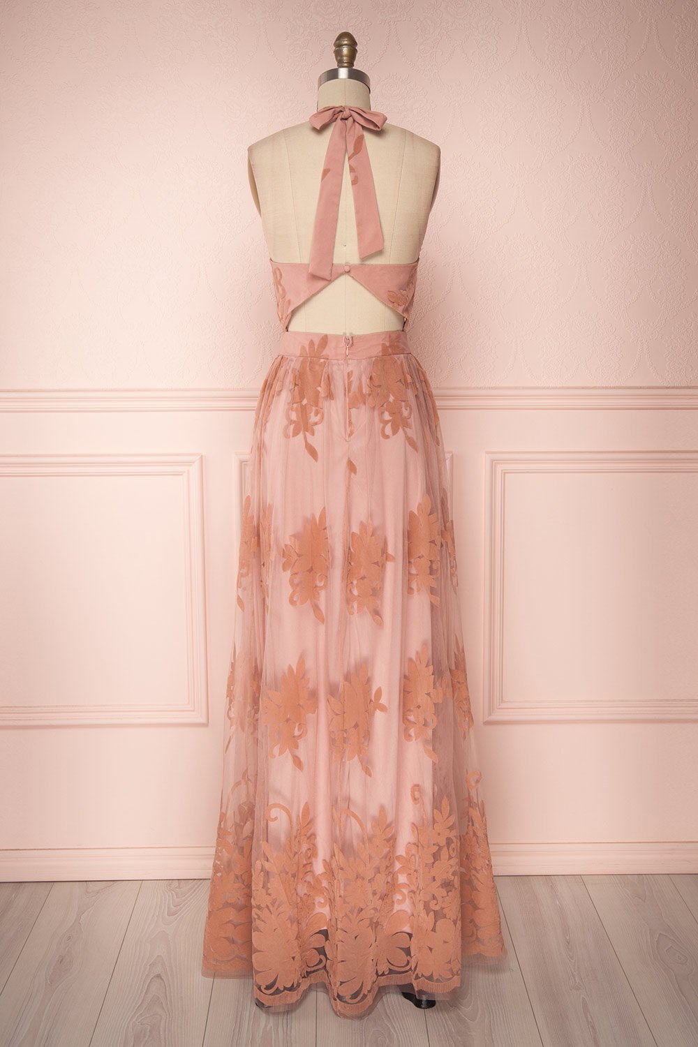 Oleye Blush | Pink Floral Tulle Dress