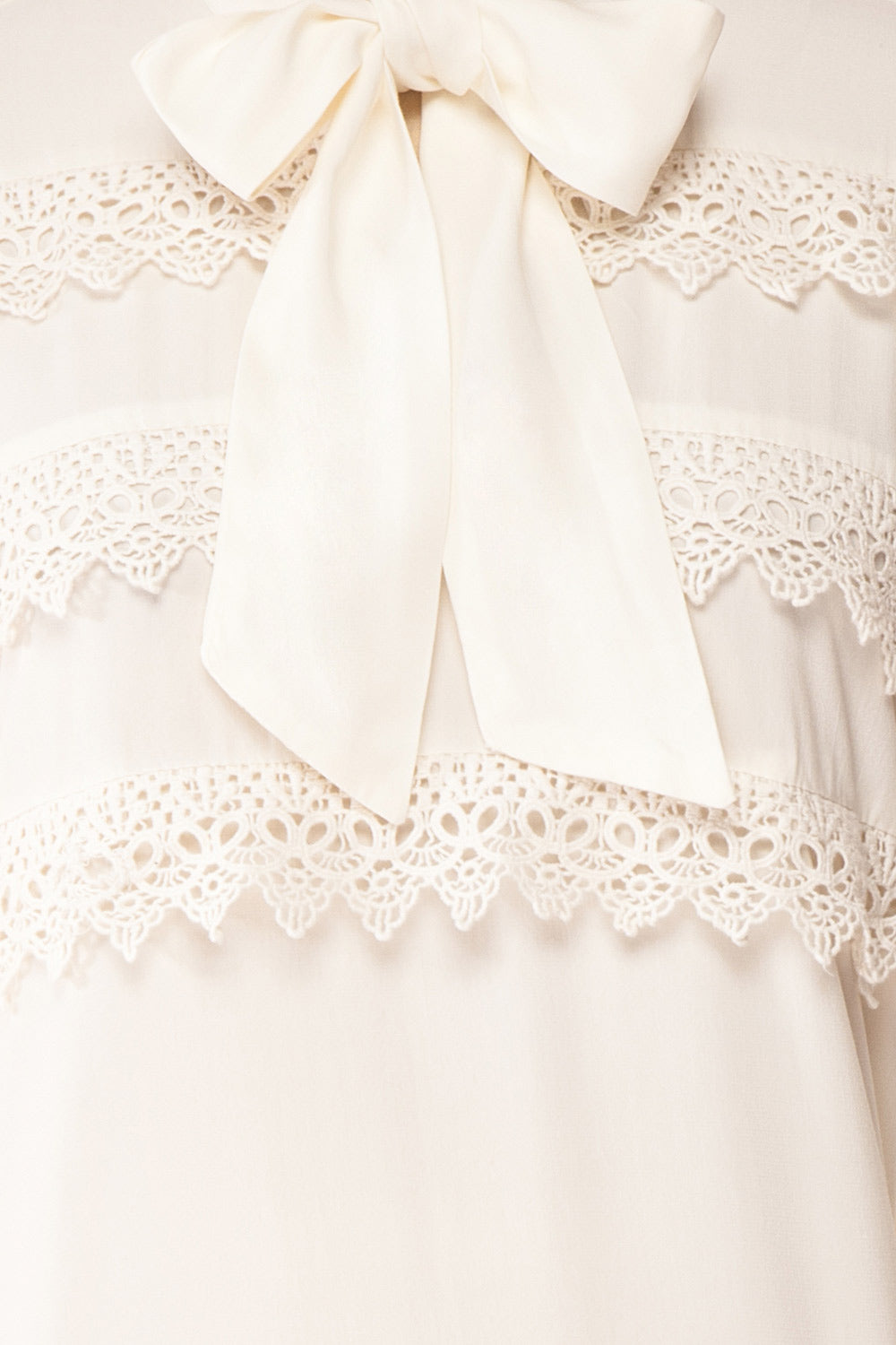 Olympa Ivory Blouse | Chemisier Ivoire fabric detail | Boutique 1861