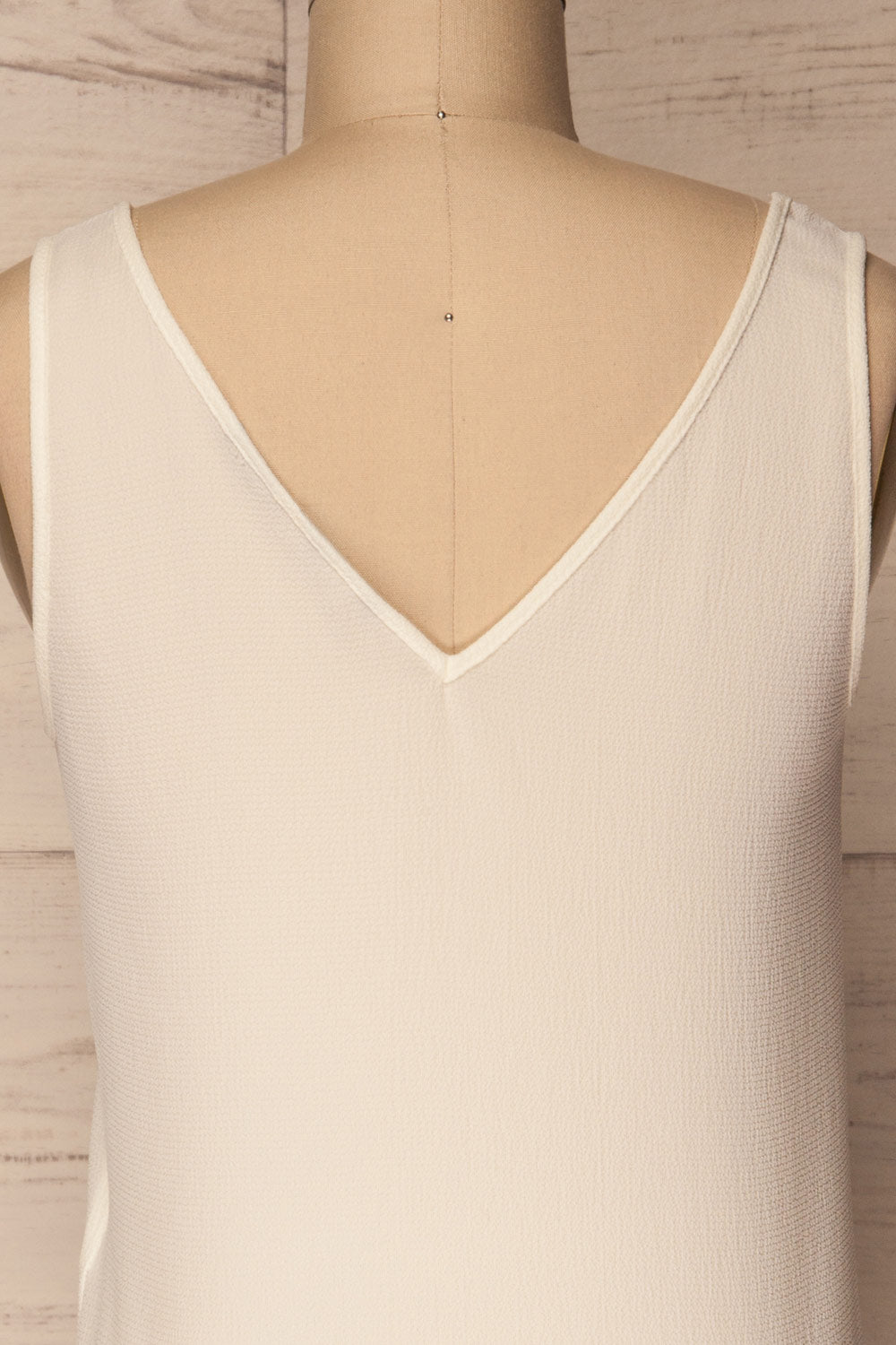 Ongina White Crepe Button-Up Camisole | La Petite Garçonne 6