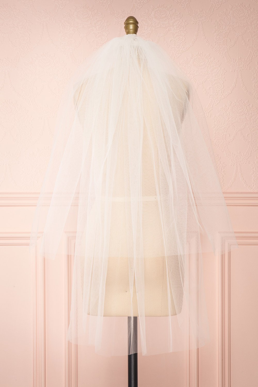 Oriana Ivory Seamless Wedding Veil back view | Boudoir 1861