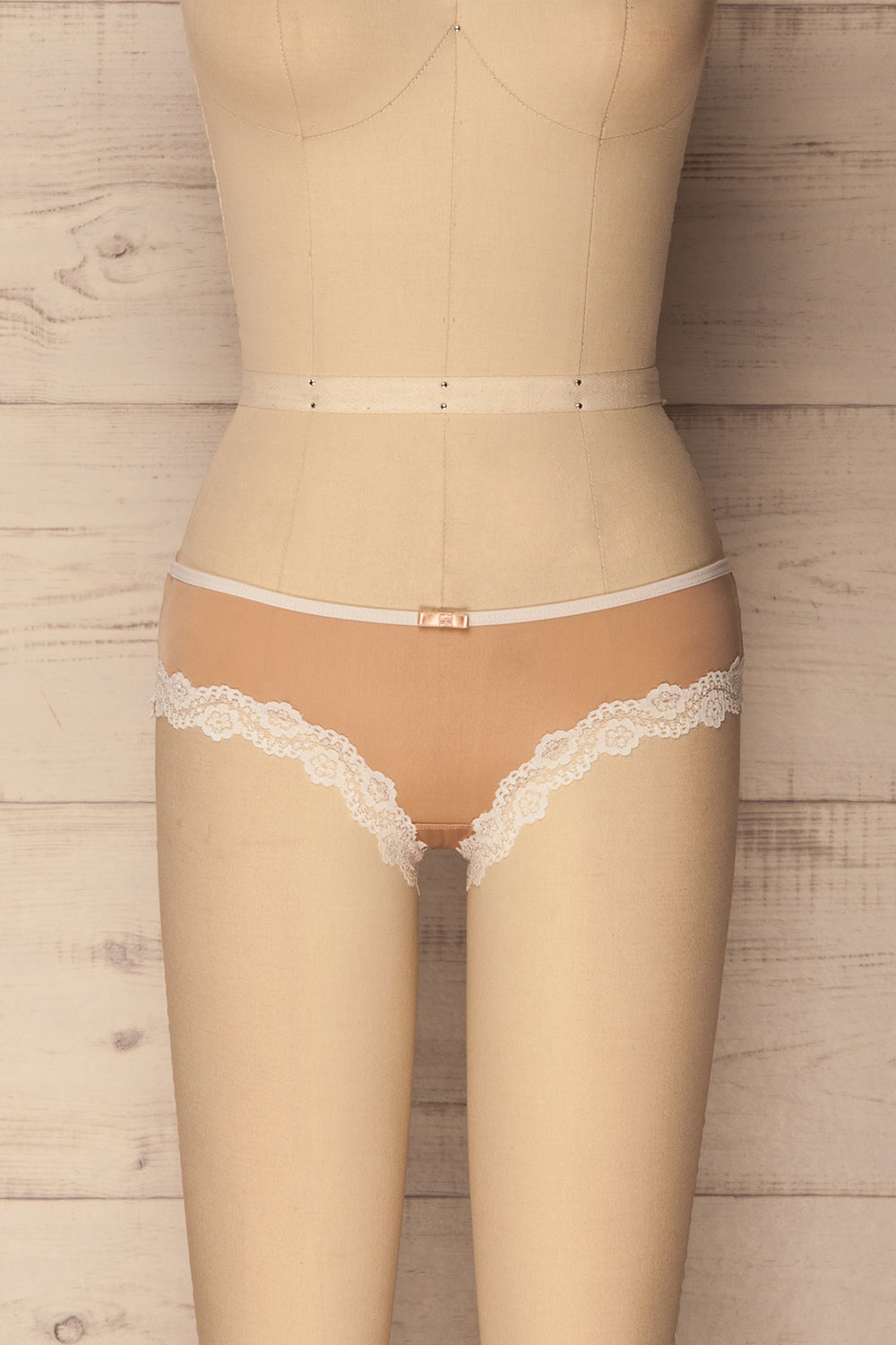 Osimo Beige Brazilian Panties with Lace | La Petite Garçonne Chpt. 2