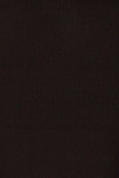 Ossora Black Long Sleeved Crop Top w/ Mesh texture close up | La Petite Garçonne