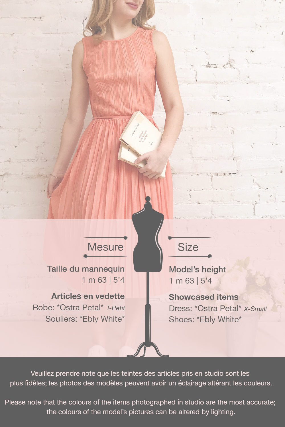 Ostra Petal Coral Pleated Midi Dress | Boutique 1861 template