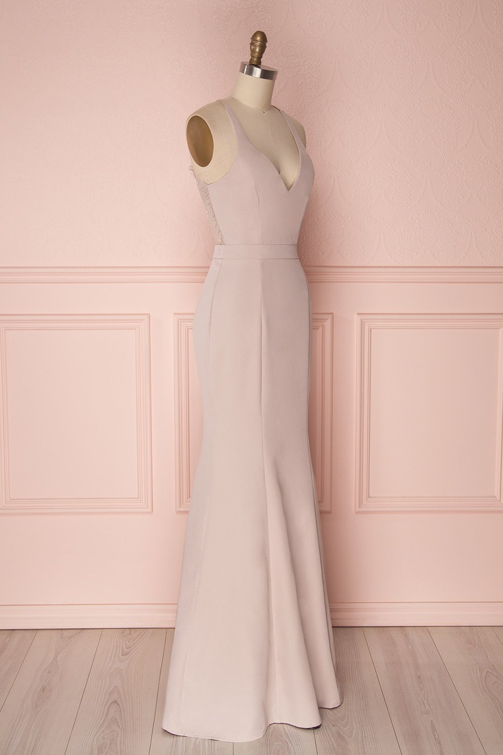 Ovasta Taupe | Mermaid Dress