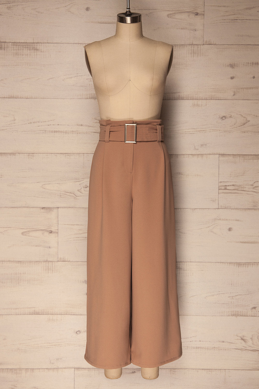 Padiglione Taupe Wide Leg Cropped Pants | La Petite Garçonne