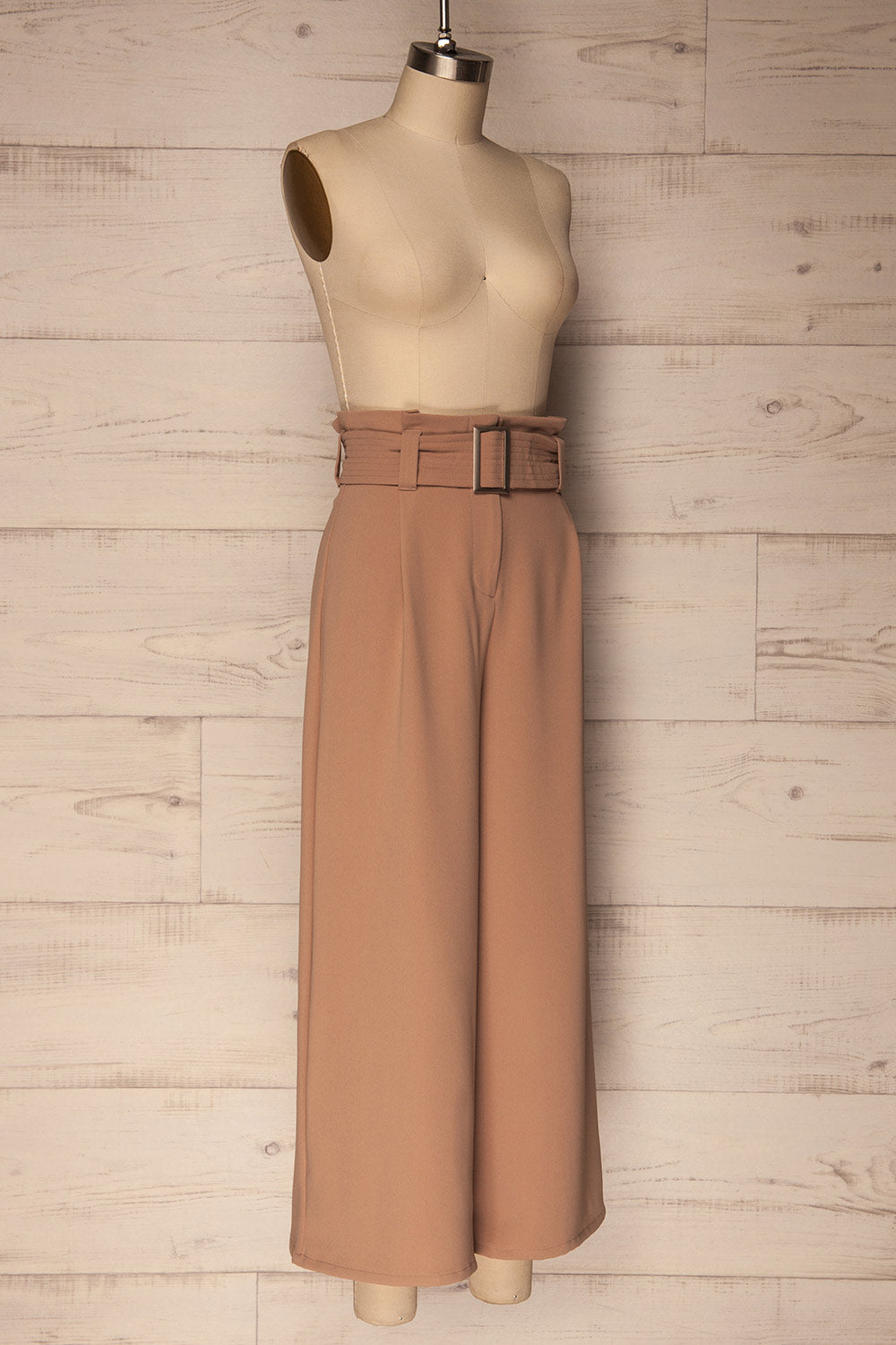 Padiglione Taupe Wide Leg Cropped Pants | La Petite Garçonne