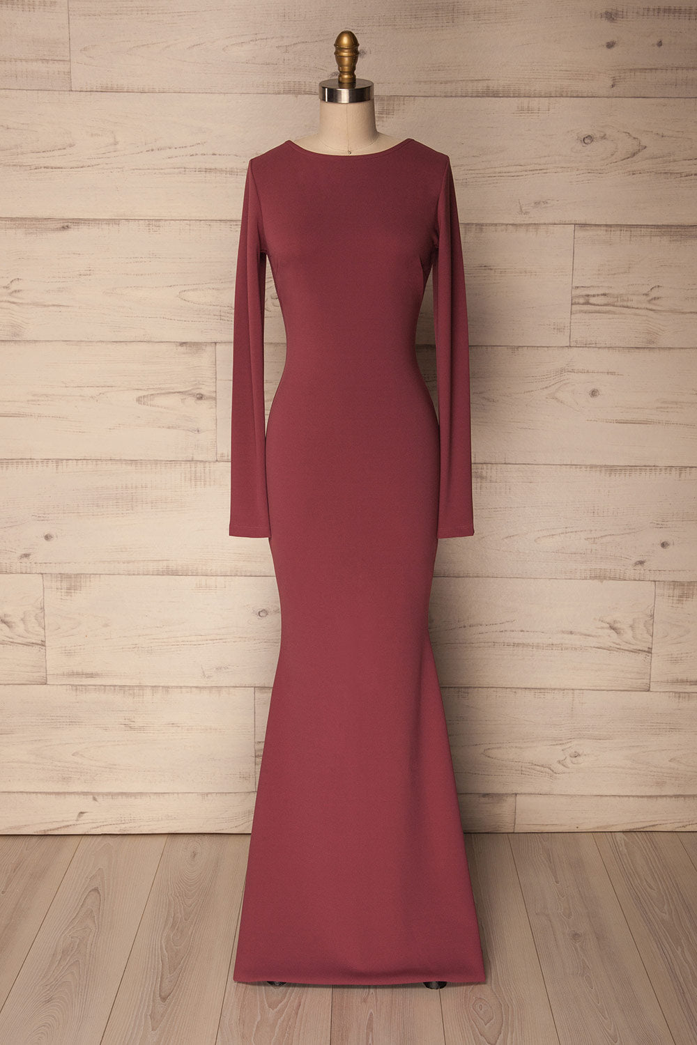 Pagani Petal Pink Open V-Back Mermaid Gown | La Petite Garçonne