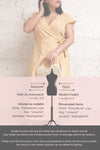 Pampelune Yellow & White Midi Wrap Dress | La petite garçonne template