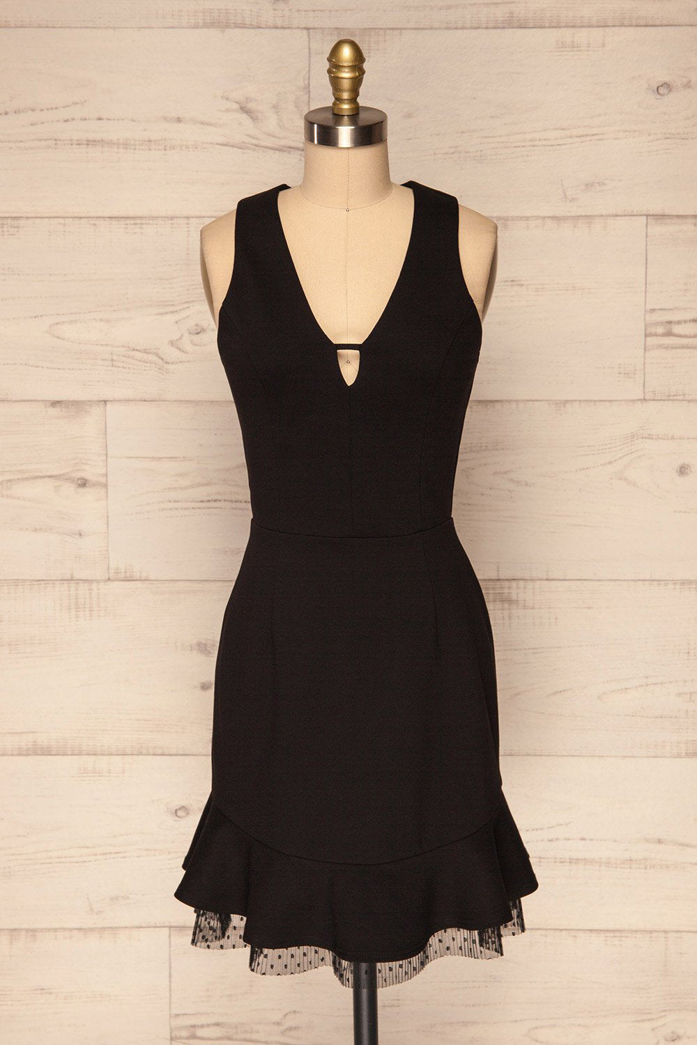 Perpignan Black Fitted Cocktail Dress | La Petite Garçonne