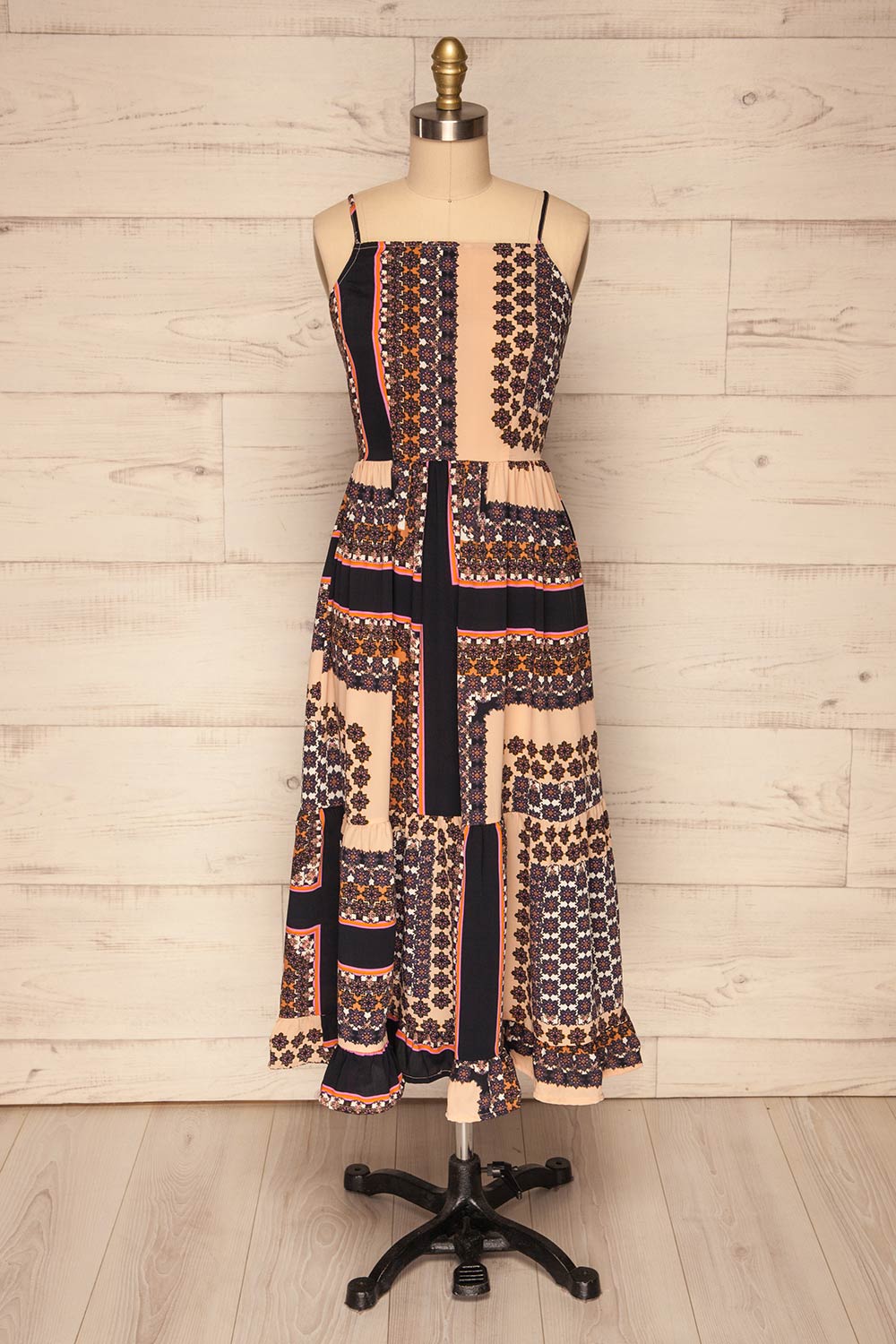 Pilica Rose Pink Paisley Midi Summer Dress | La Petite Garçonne