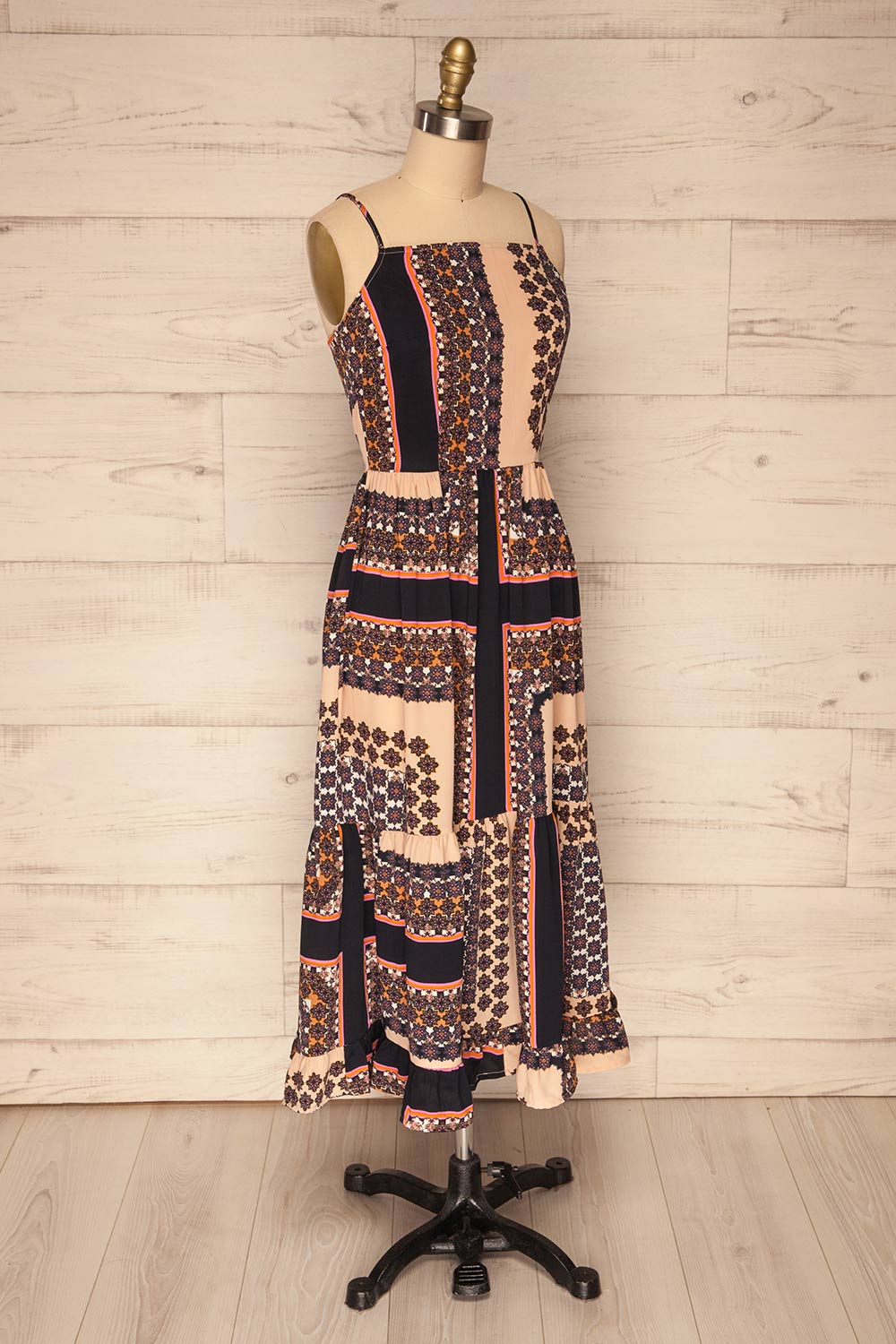 Pilica Rose Pink Paisley Midi Summer Dress | La Petite Garçonne