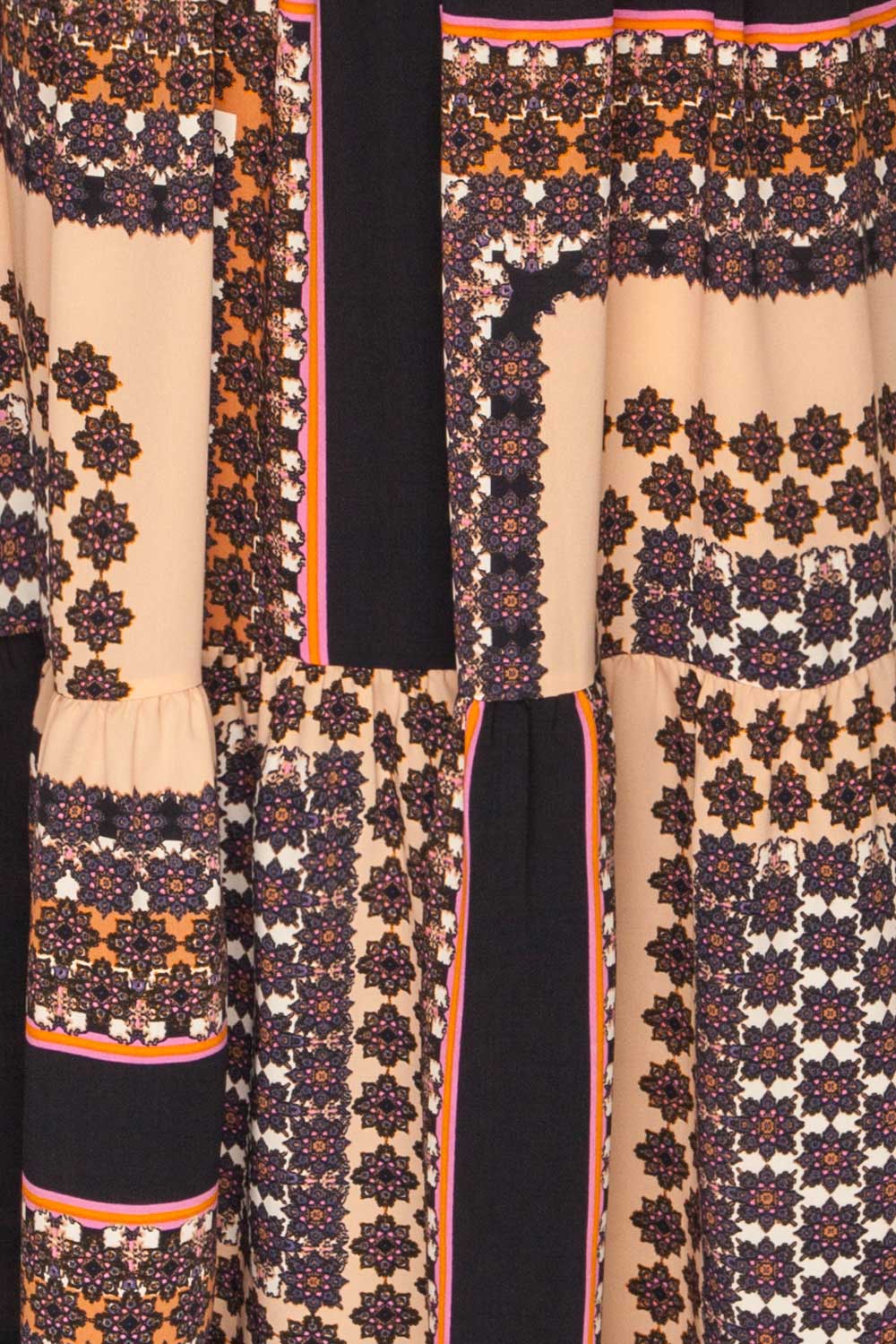 Pilica Rose Pink Paisley Midi Summer Dress | La Petite Garçonne