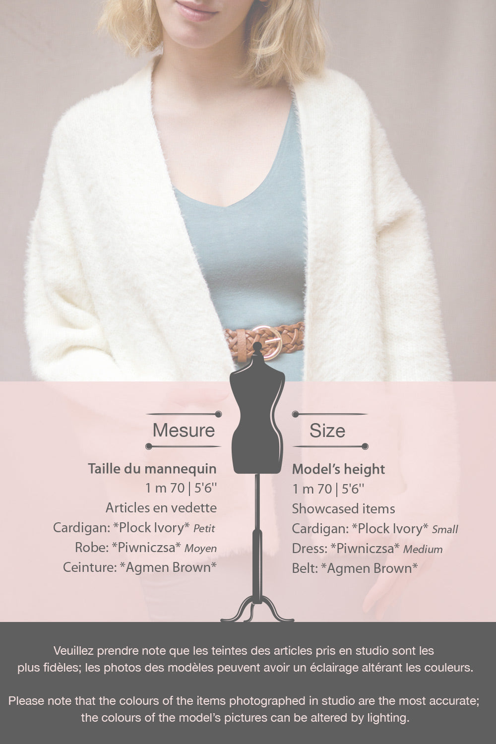 Plock Ivory Fuzzy Open Cardigan | La petite garçonne fiche
