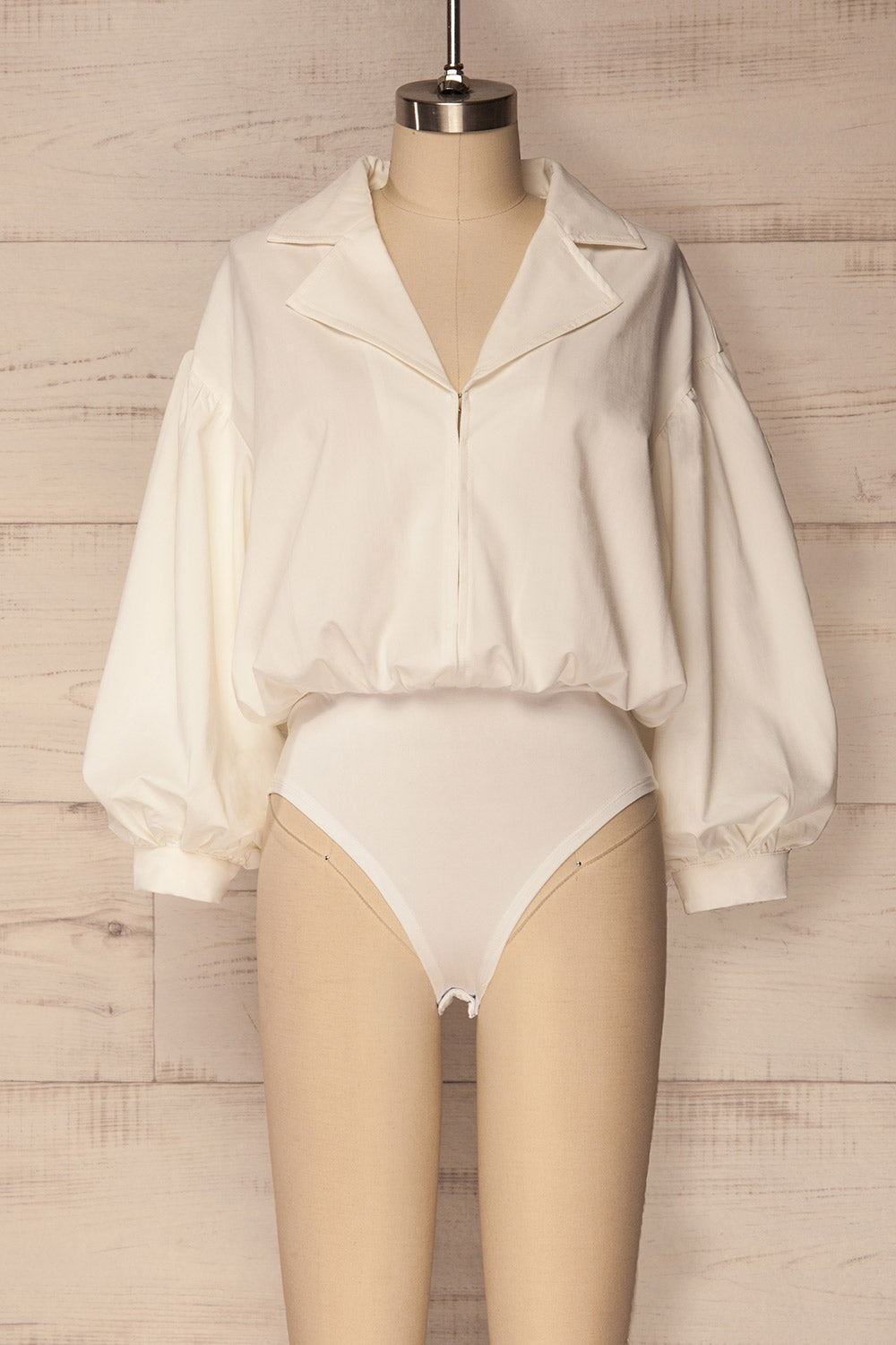 Podlaski White Puff Sleeved Bodysuit | La Petite Garçonne Chpt. 2