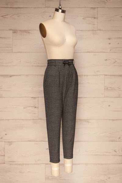 Portalegre Grey Striped Tailored Pants | La petite garçonne side view
