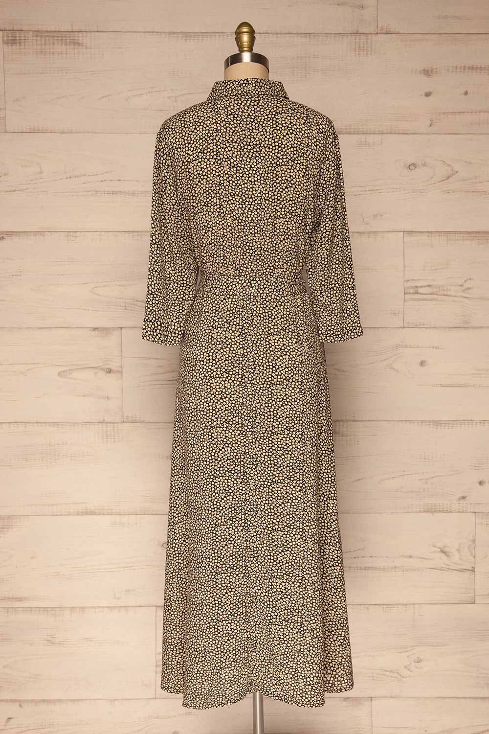 Portoviejo Black & White Maxi Dress | La petite garçonne back view