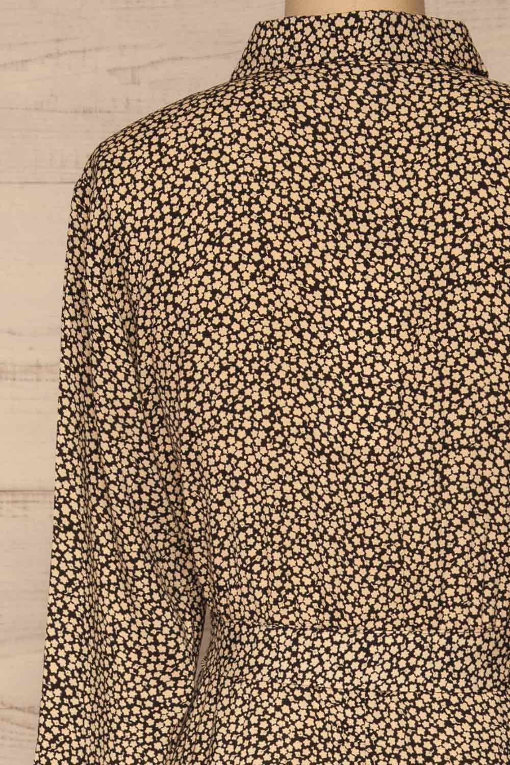 Portoviejo Black & White Maxi Dress | La petite garçonne back close-up