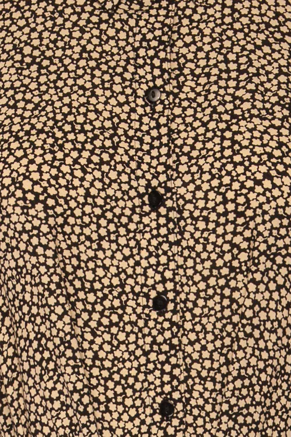 Portoviejo Black & White Maxi Dress | La petite garçonne fabric