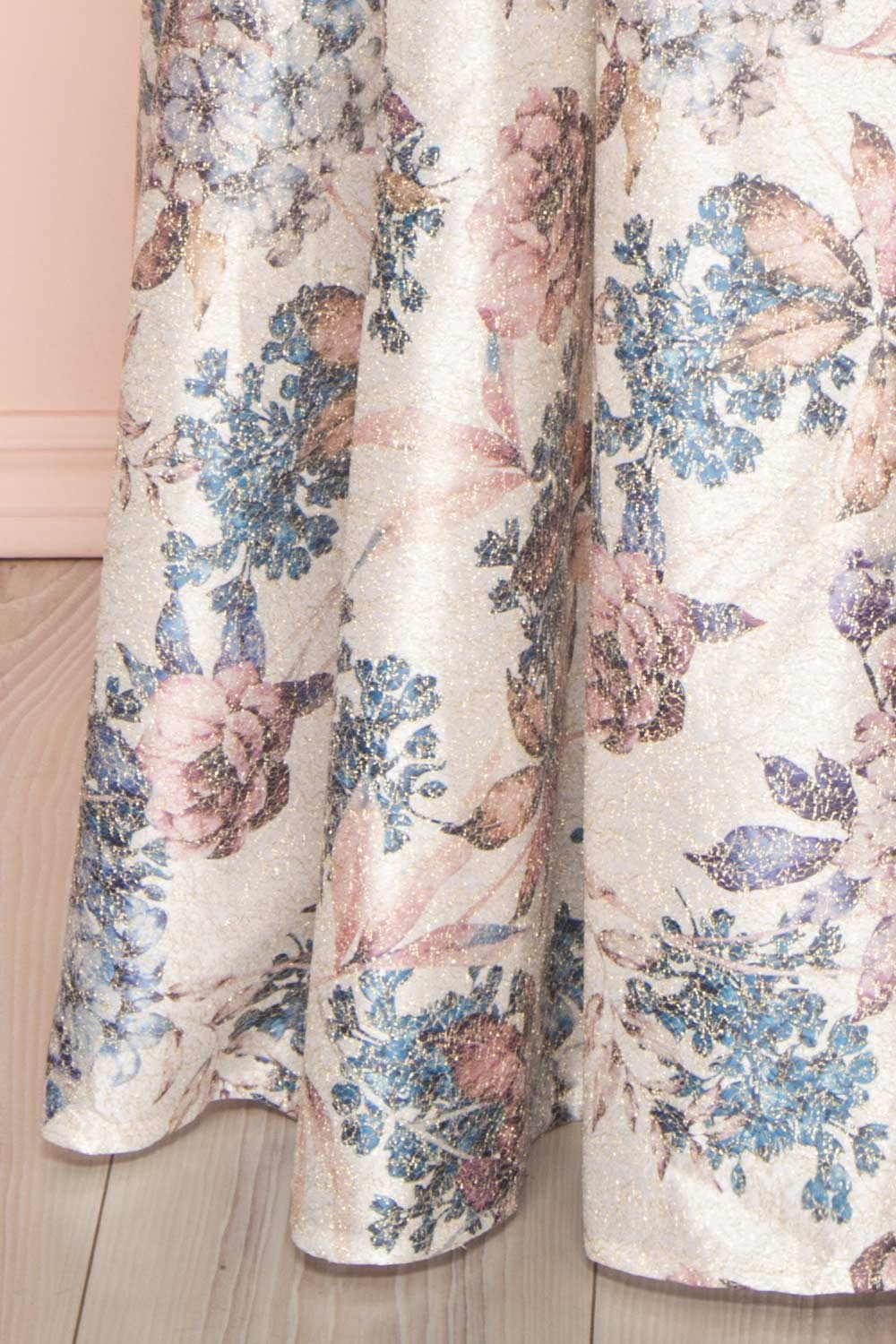 Prencelia White Floral Bustier Maxi Dress | Boudoir 1861 skirt