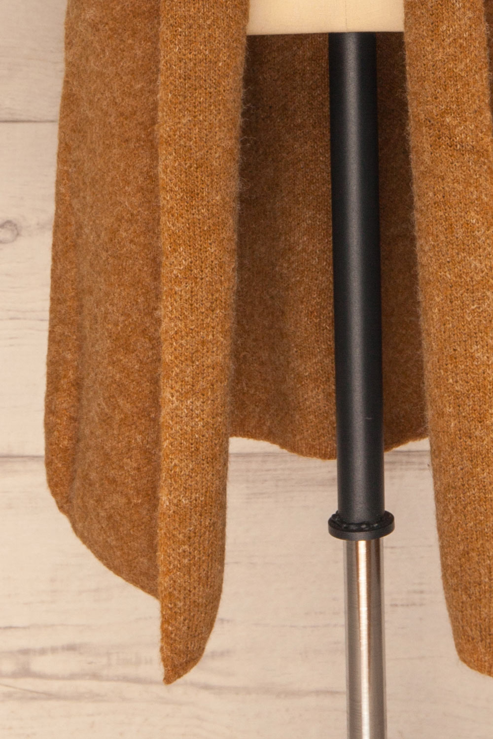 Qormi Brown Long Knitted Cardigan | La petite garçonne bottom