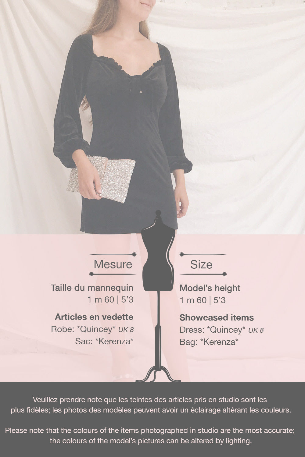 Quincey Short Black Velvet Dress | Boutique 1861 template