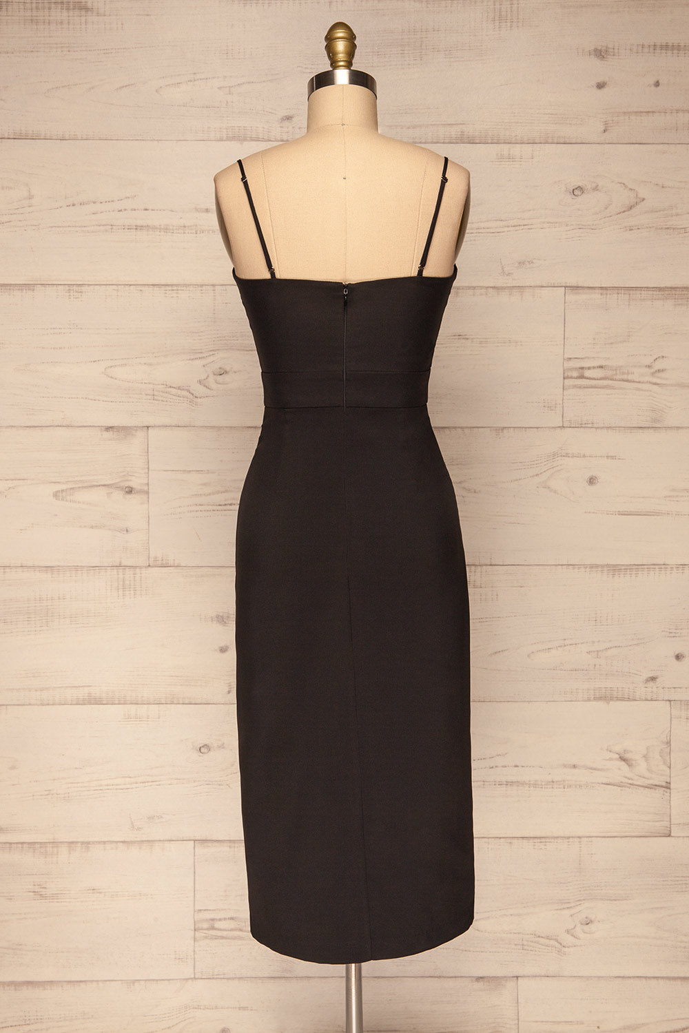 Rachel Black Cut-Out Party Dress | Robe back view | La Petite Garçonne