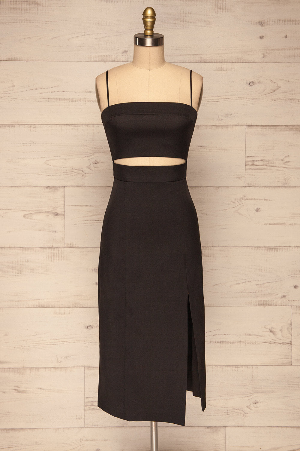 Rachel Black Cut-Out Party Dress | Robe | La Petite Garçonne