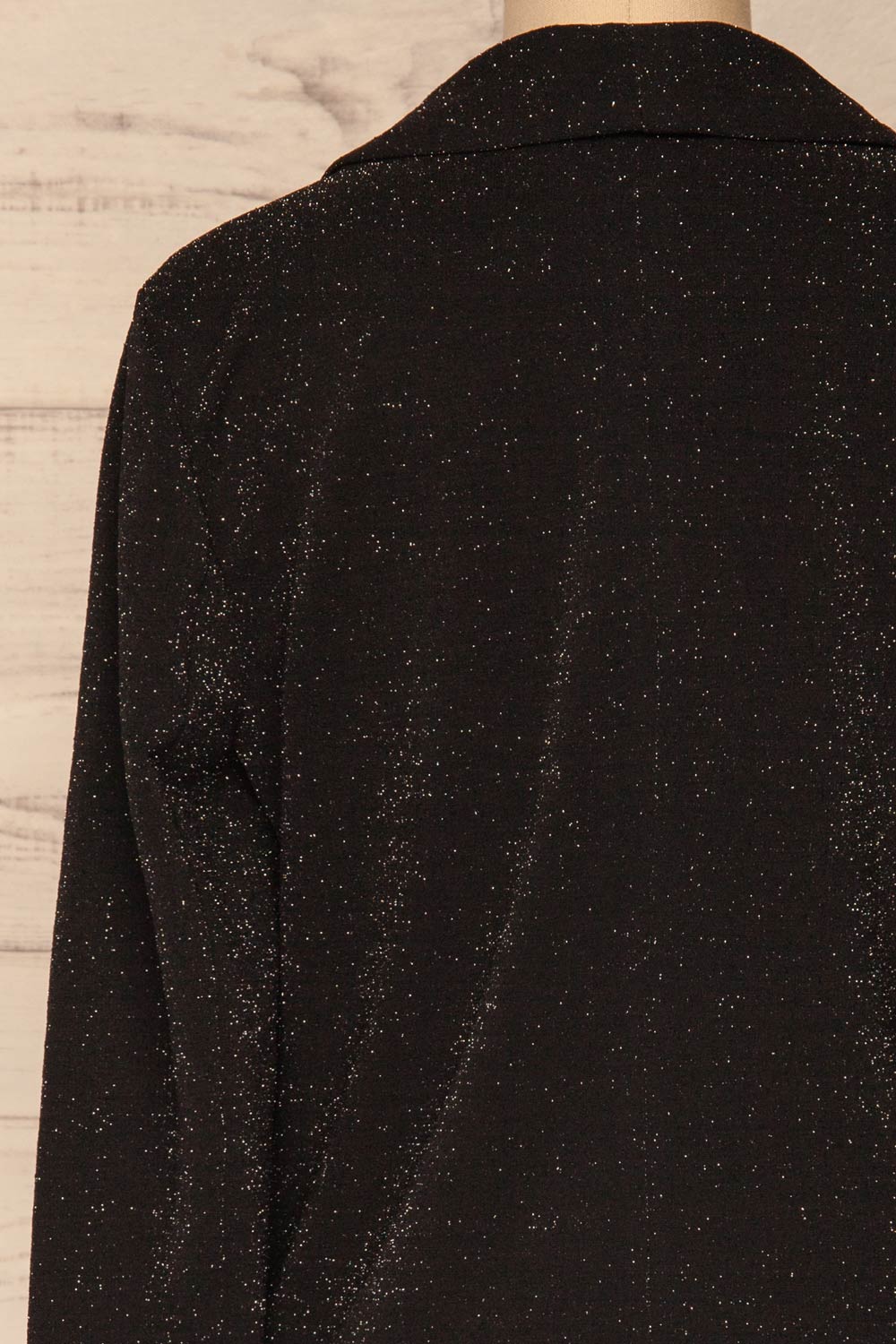 Raciborska Black Sparkly Blazer | La Petite Garçonne back close-up
