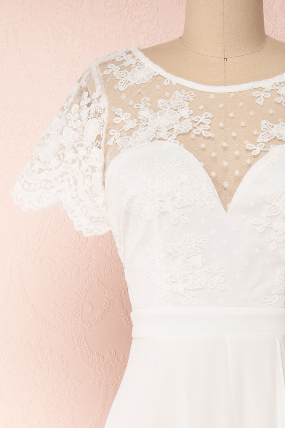 Rakel Ivory Chiffon & Lace A-Line Gown | Boudoir 1861