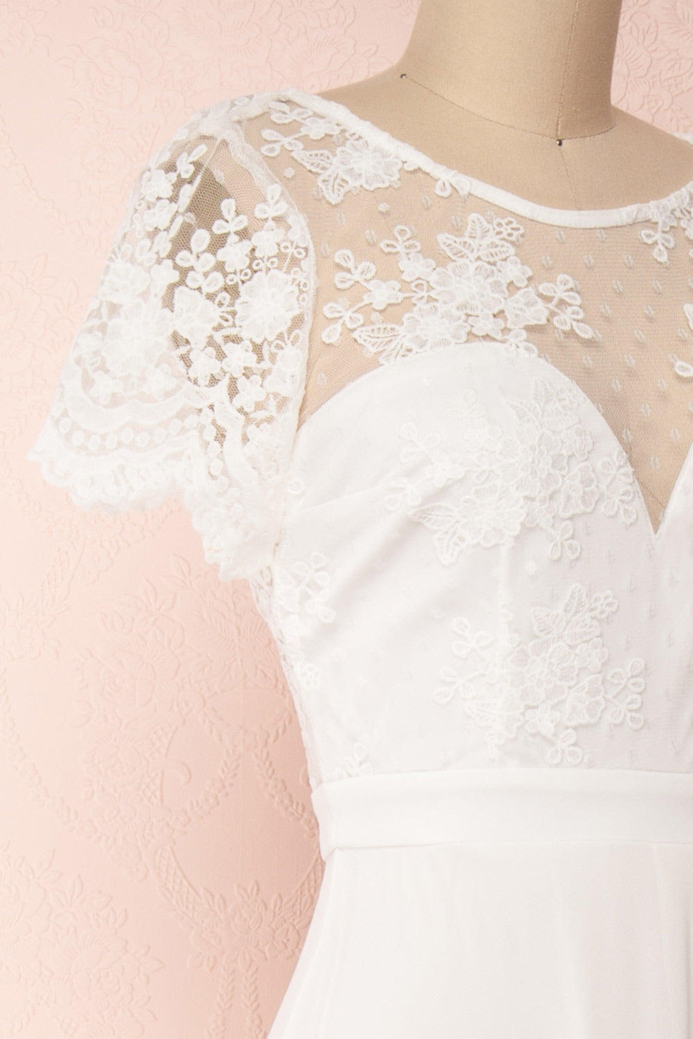 Rakel Ivory Chiffon & Lace A-Line Gown | Boudoir 1861