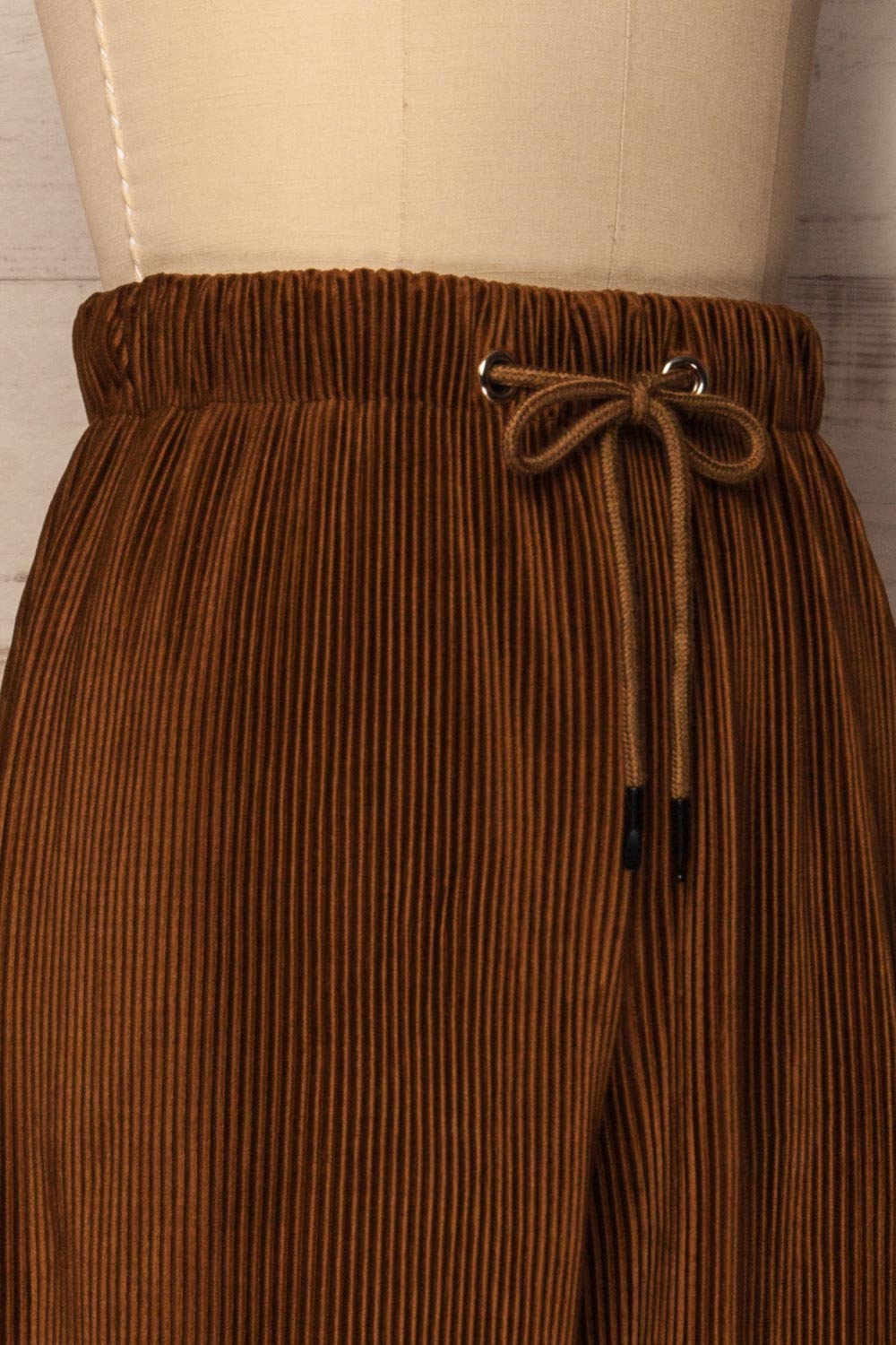 Rande Brun Brown Ribbed Velvet Wide Leg Pants | La Petite Garçonne 4