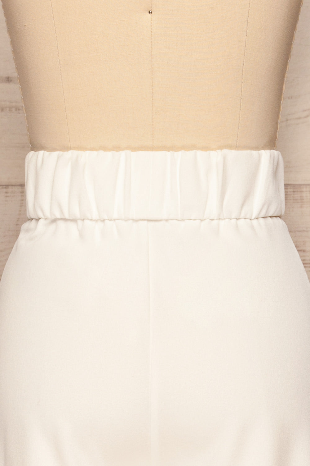 Rapallo White Wide Leg Pants w/ Pockets | La petite garçonne back close up