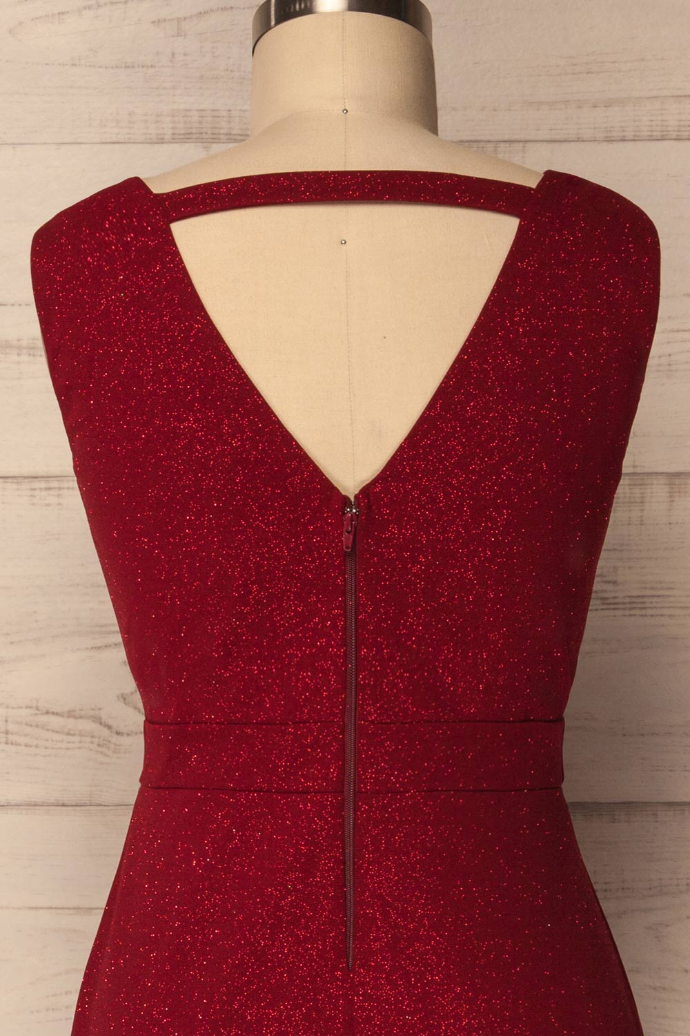 Recale Burgundy | Sparkly Plus Size Dress