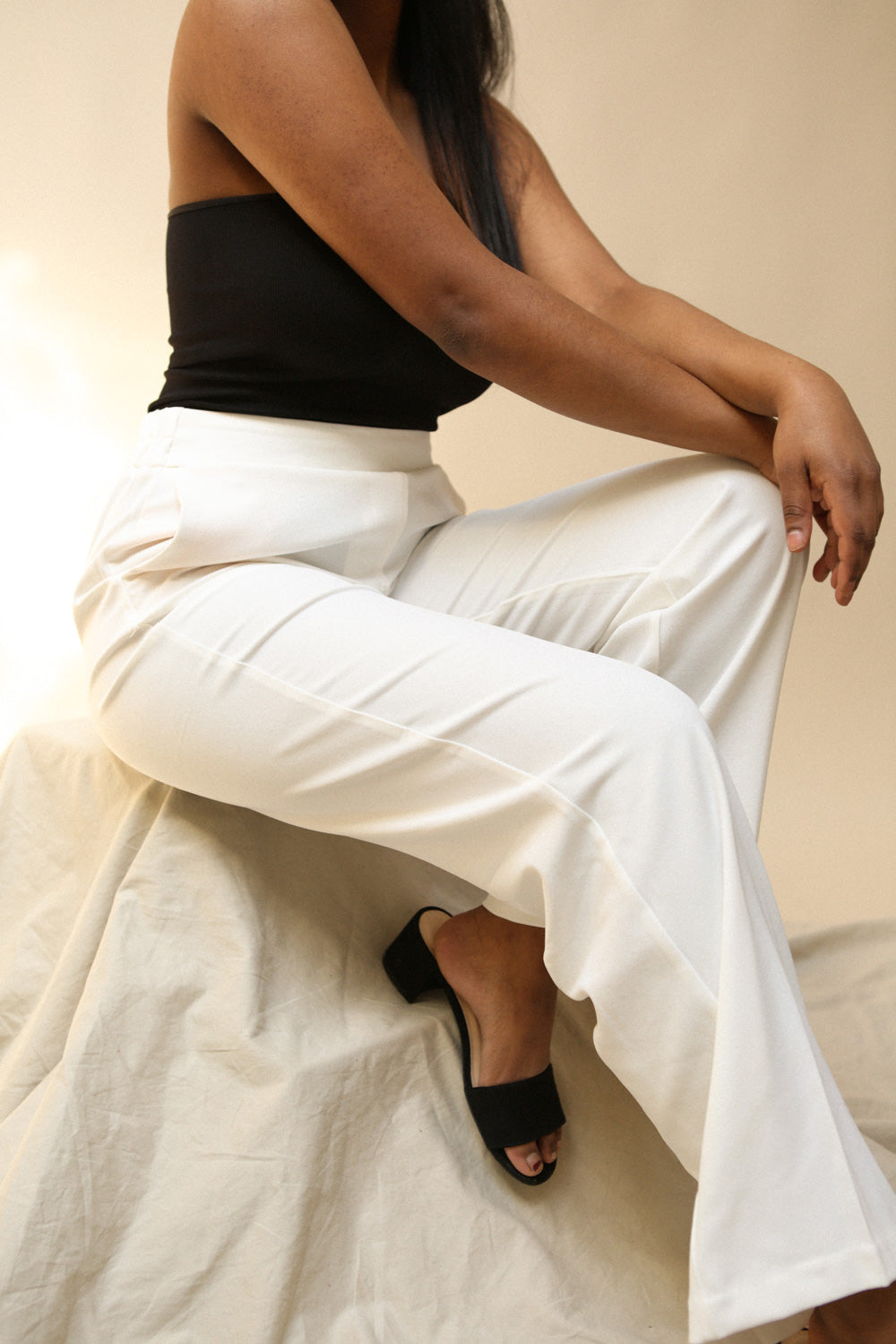 Refega Black | Wide Leg Pants