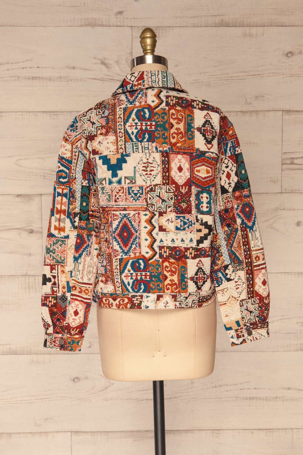 Renardmont Patterned Long Sleeve Jacket | La petite garçonne back view