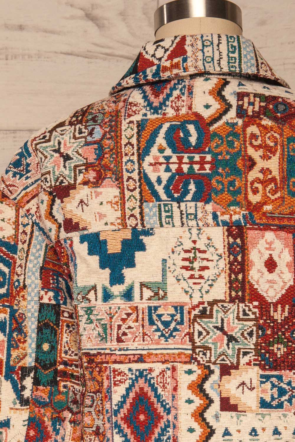 Renardmont Patterned Long Sleeve Jacket | La petite garçonne back close up