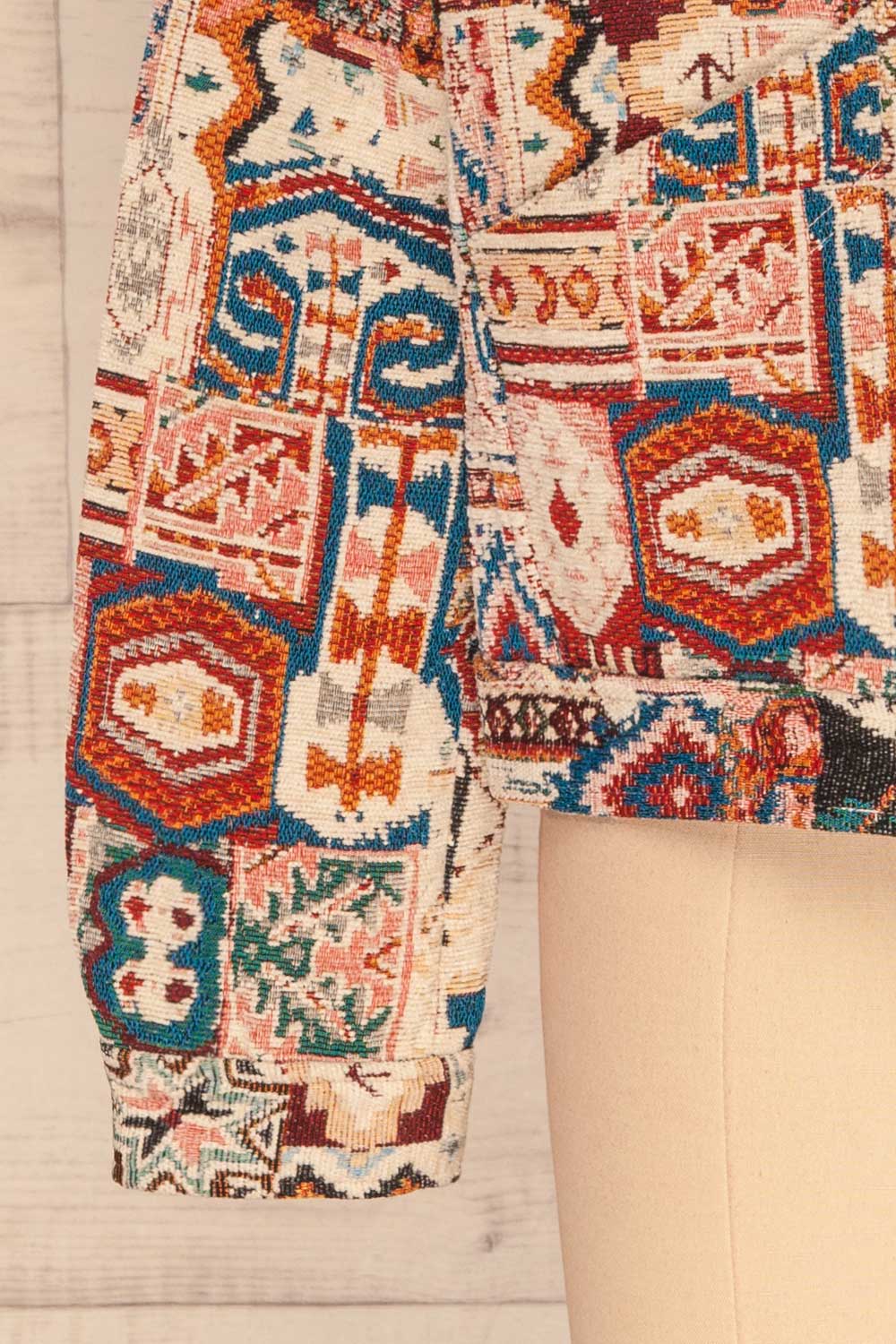 Renardmont Patterned Long Sleeve Jacket | La petite garçonne sleeve front