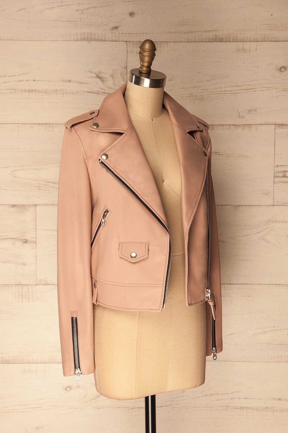 Reznos Candy Mackage Pink Moto Jacket | La Petite Garçonne Chpt. 2