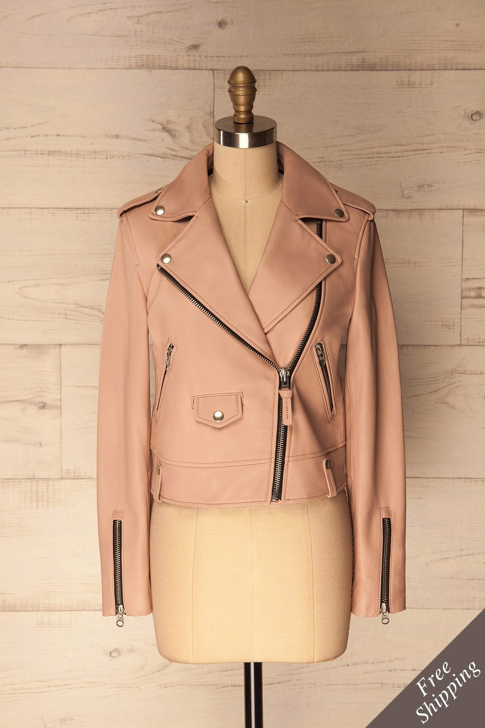 Reznos Candy Mackage Pink Moto Jacket | La Petite Garçonne Chpt. 2