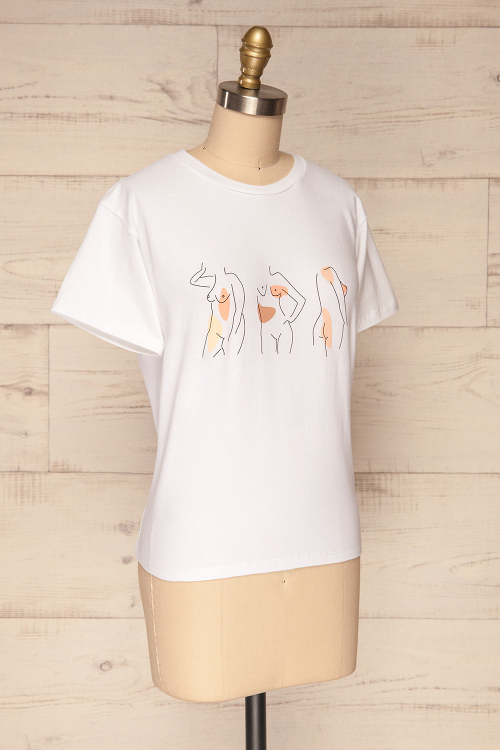 Rosanna White Short Sleeved T-Shirt | La Petite Garçonne side view