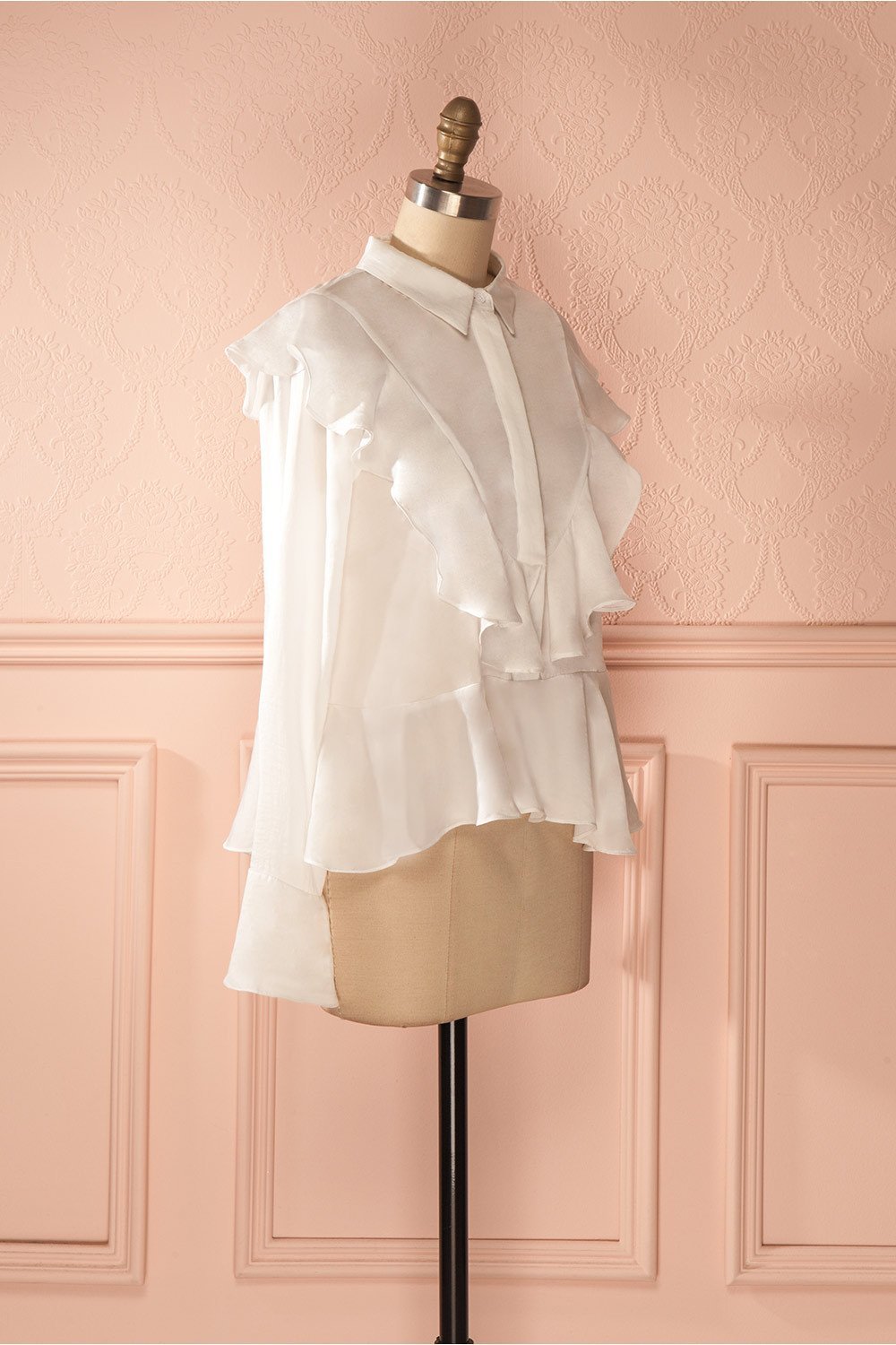 Rose-Abelle - Romantic frilly white blouse