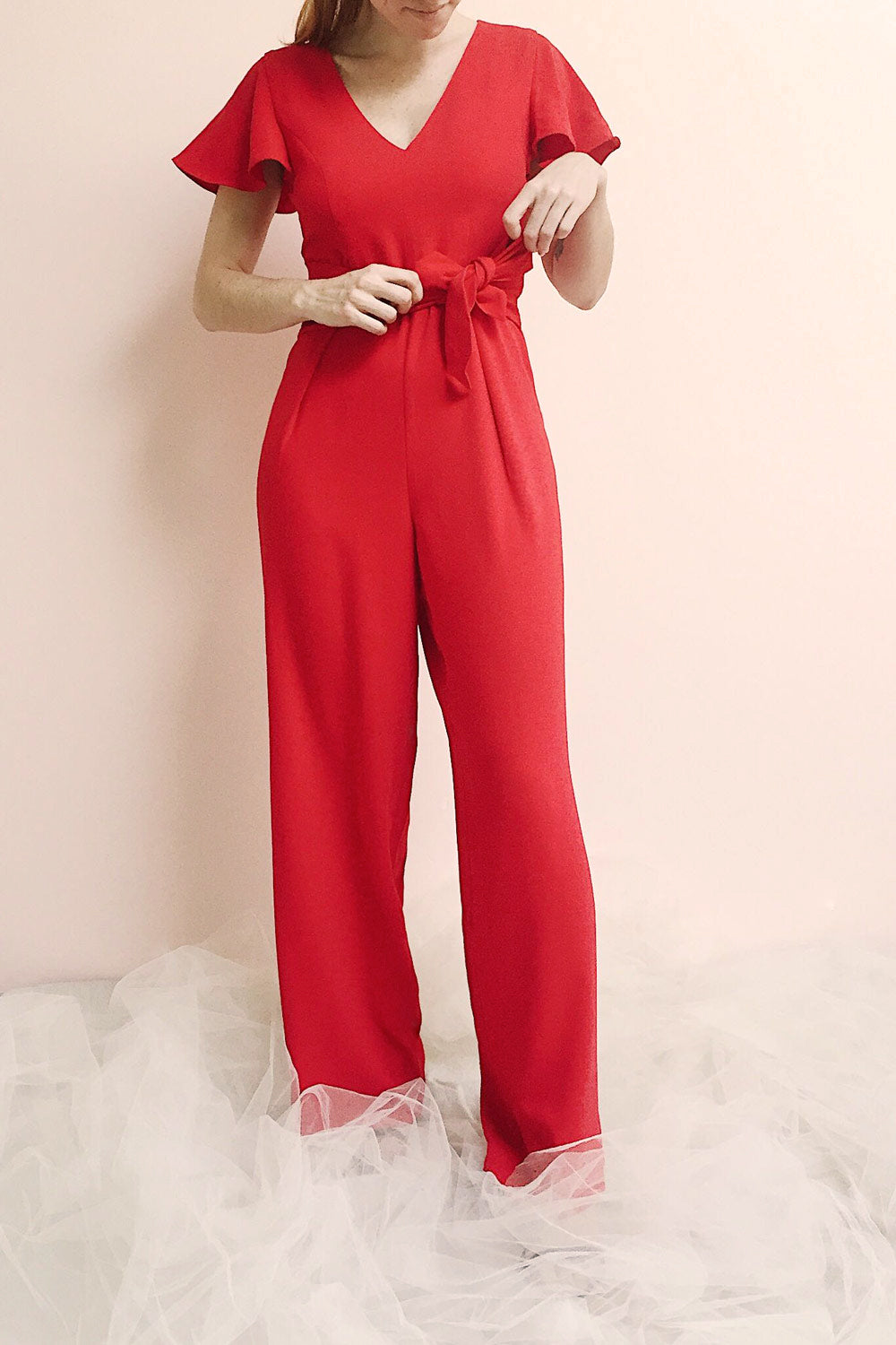 Rosenheim Red Jumpsuit | Combinaison | La Petite Garçonne