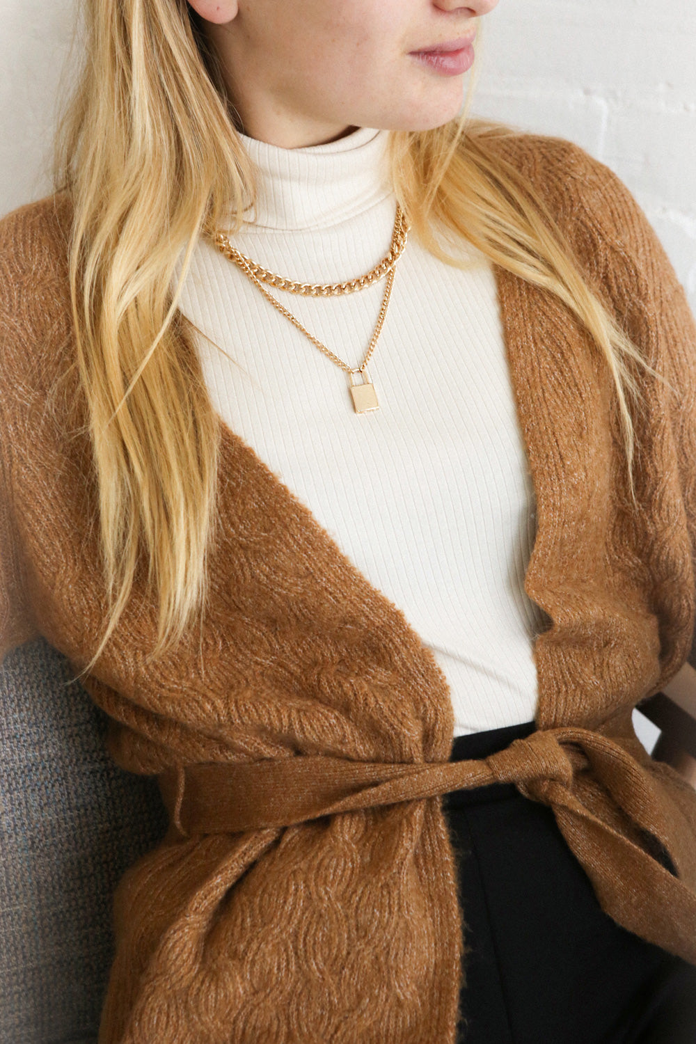 Roust Cream | Turtleneck Top