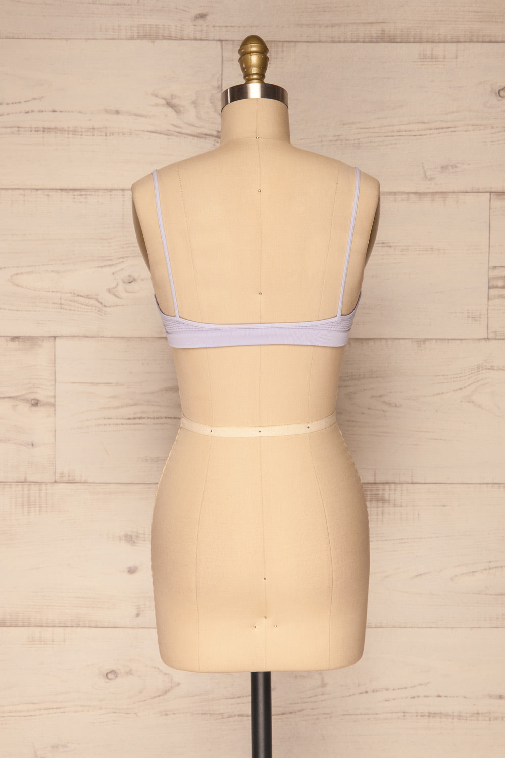 Rumia Lilac Lace Neckline Bralette | La petite garçonne back view