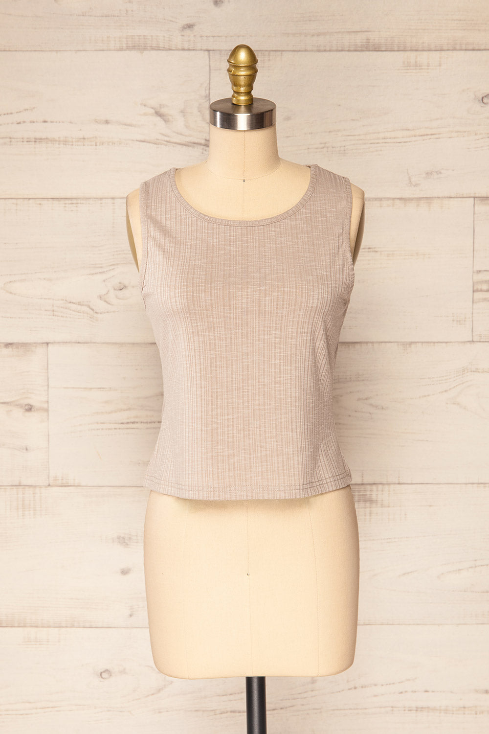 Set Kozieglowy Grey 3-Pieces Lounge Set | La petite garçonne top front view